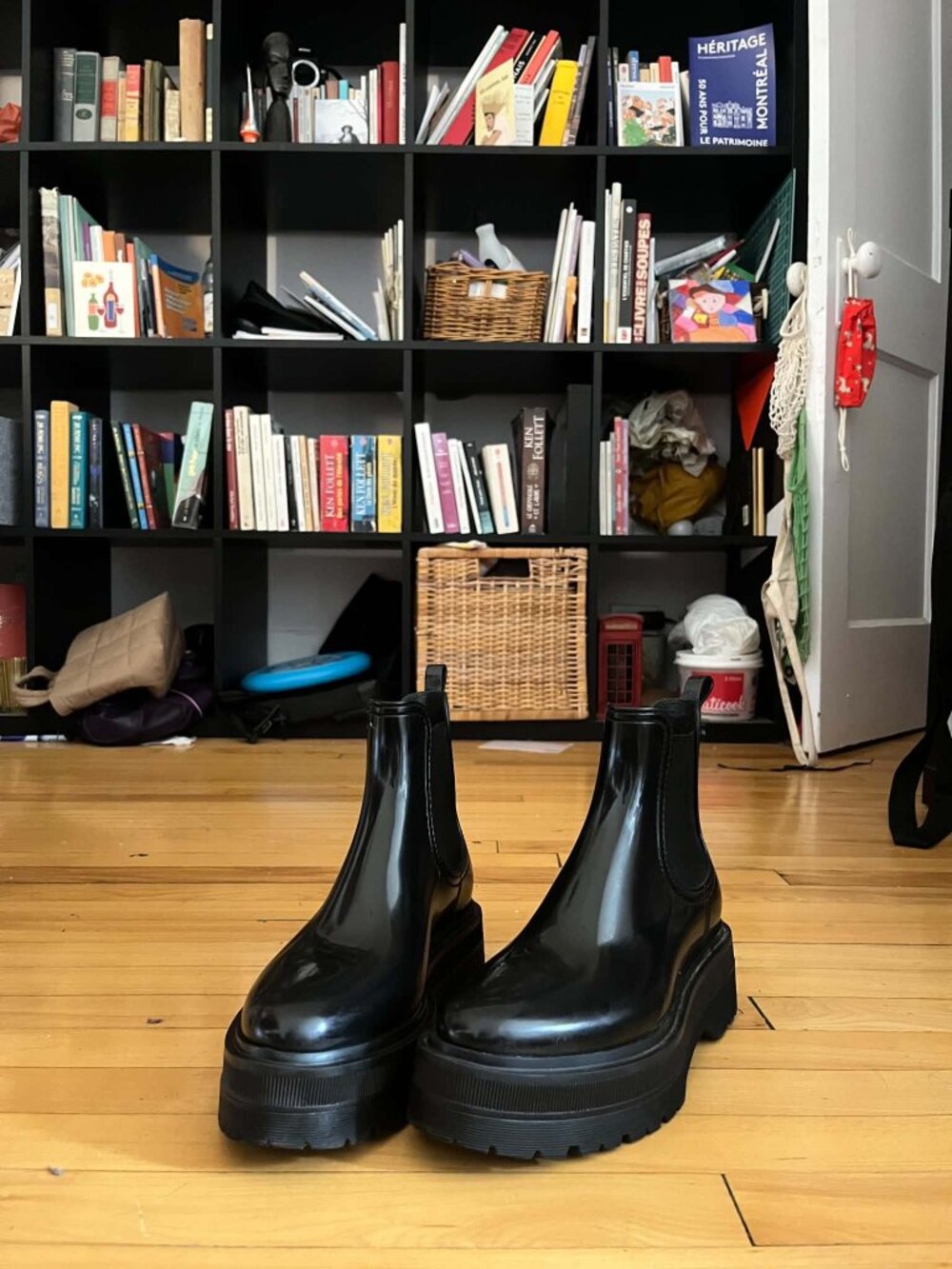 Lemon Jelly Platform Rain Booties